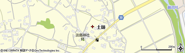 茨城県笠間市土師670周辺の地図