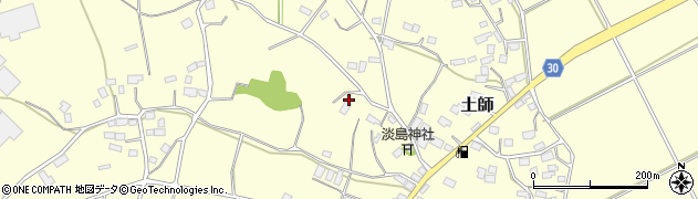 茨城県笠間市土師743周辺の地図