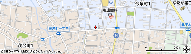 オリックスレンタカー伊勢崎トラック営業所周辺の地図