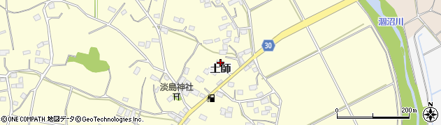 茨城県笠間市土師673周辺の地図