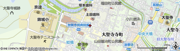 石川県加賀市大聖寺片原町周辺の地図