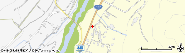石川県白山市木滑西周辺の地図