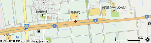 石川県加賀市加茂町（チ）周辺の地図