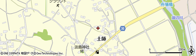 茨城県笠間市土師676周辺の地図