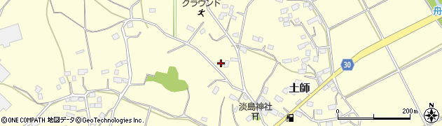 茨城県笠間市土師734周辺の地図