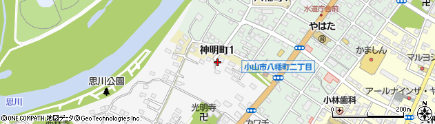 栃木県小山市神鳥谷120周辺の地図