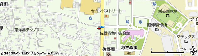 松屋佐野店周辺の地図