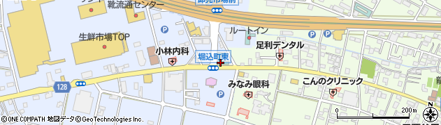 栃木県足利市堀込町98周辺の地図