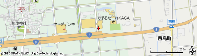 石川県加賀市加茂町（ハ）周辺の地図
