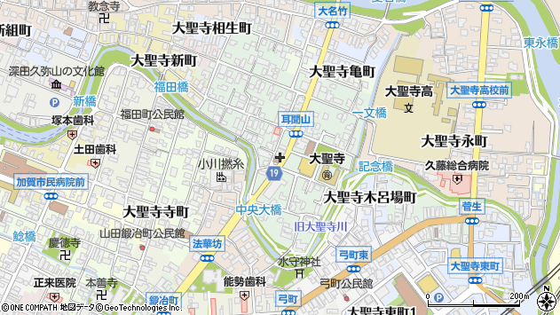〒922-0027 石川県加賀市大聖寺耳聞山町の地図