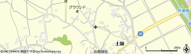 茨城県笠間市土師718周辺の地図