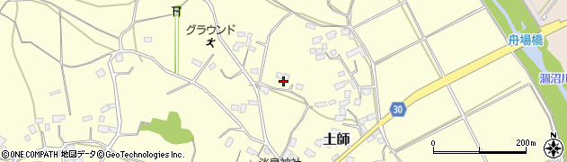 茨城県笠間市土師708周辺の地図
