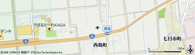 石川県加賀市西島町チ3周辺の地図