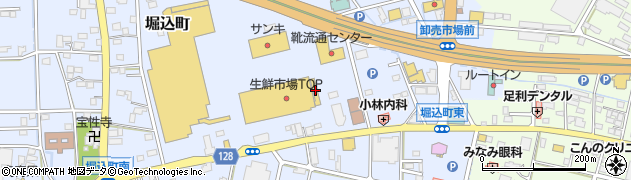 栃木県足利市堀込町197周辺の地図