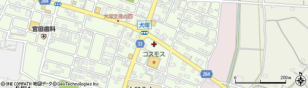 小山犬塚郵便局周辺の地図