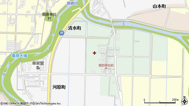〒922-0315 石川県加賀市清水町の地図