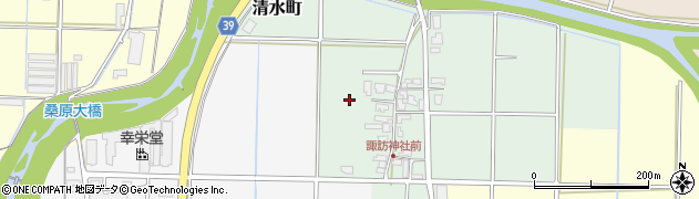 石川県加賀市清水町周辺の地図