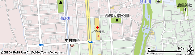 シャンブル佐野店周辺の地図