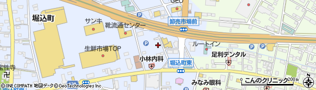 栃木県足利市堀込町181周辺の地図
