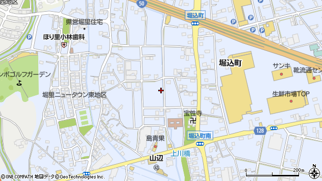 〒326-0831 栃木県足利市堀込町の地図