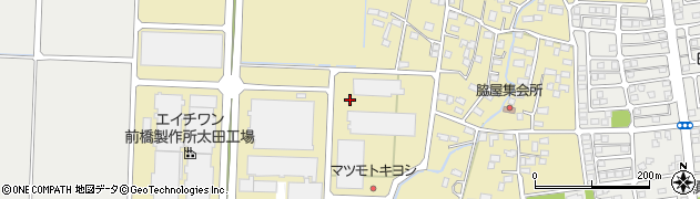群馬県太田市脇屋町周辺の地図
