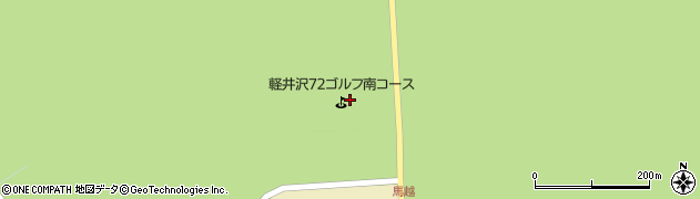 軽井沢７２ゴルフ南コース周辺の地図