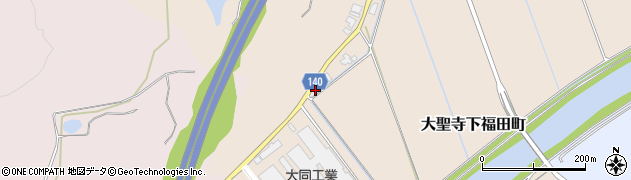 石川県加賀市大聖寺下福田町（レ）周辺の地図