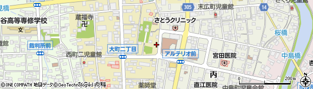 金田クリーニング店周辺の地図