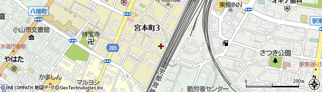 新幹線高架下公共駐輪場周辺の地図