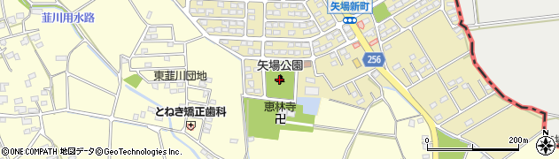 矢場公園周辺の地図