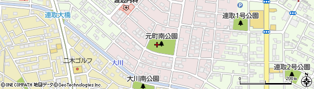 伊勢崎市元町南公園周辺の地図