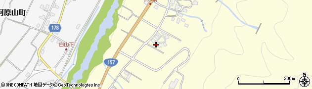 石川県白山市木滑石54周辺の地図