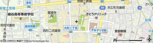 茨城県筑西市甲28周辺の地図