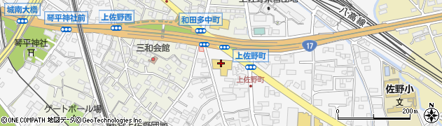 フジマート上佐野店周辺の地図