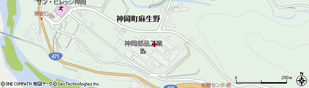 神岡部品工業株式会社　管理部周辺の地図