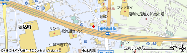 栃木県足利市堀込町111周辺の地図