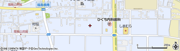 群馬県玉村町（佐波郡）福島周辺の地図