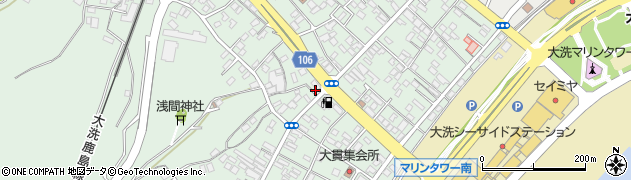 中村新聞大洗店周辺の地図