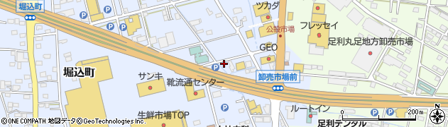 栃木県足利市堀込町114周辺の地図