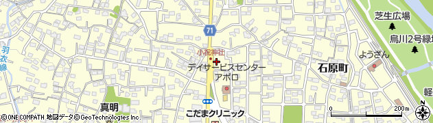 群馬県警察本部　高崎警察署片岡交番周辺の地図