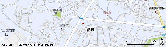 セブンイレブン結城四ツ京店周辺の地図