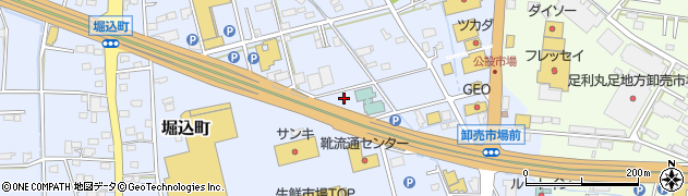 栃木県足利市堀込町172周辺の地図