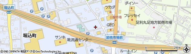 栃木県足利市堀込町117周辺の地図