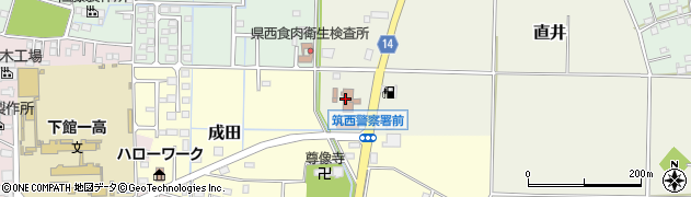 茨城県警察本部　筑西警察署周辺の地図