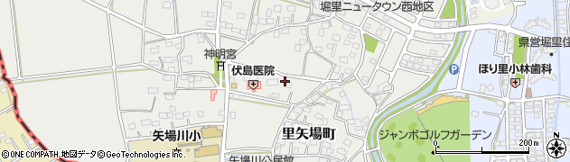 栃木県足利市里矢場町周辺の地図