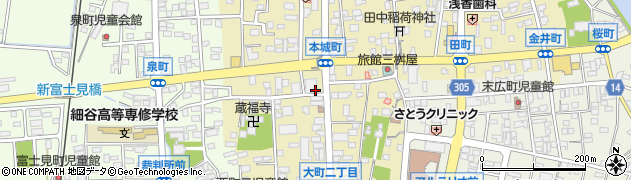 茨城県筑西市甲1周辺の地図