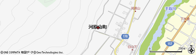 石川県白山市河原山町周辺の地図