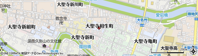 石川県加賀市大聖寺相生町周辺の地図