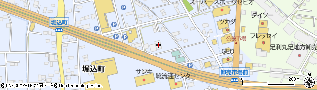 栃木県足利市堀込町161周辺の地図