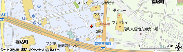 栃木県足利市堀込町2466周辺の地図